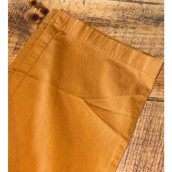 LL Bean Camel Brown Khaki Elastic Waistband Tie Front Standard Fit Pant XL 32 - Picture 2 of 7